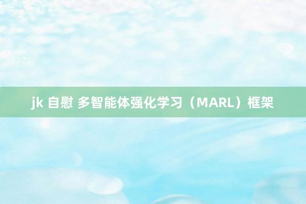 jk 自慰 多智能体强化学习（MARL）框架