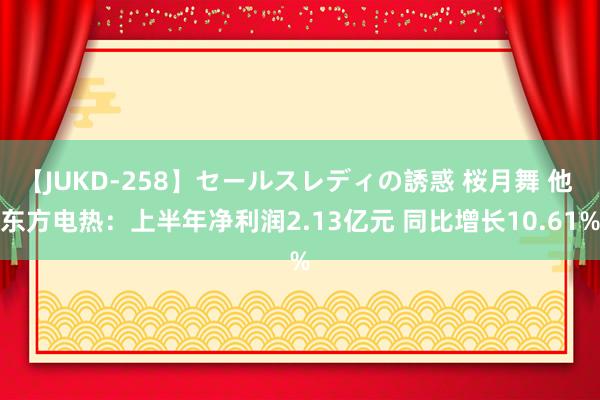 【JUKD-258】セールスレディの誘惑 桜月舞 他 东方电热：上半年净利润2.13亿元 同比增长10.61%