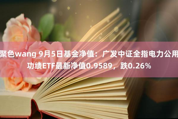 聚色wang 9月5日基金净值：广发中证全指电力公用功绩ETF最新净值0.9589，跌0.26%