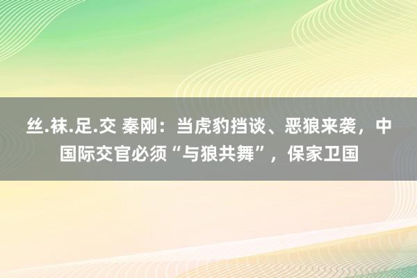 丝.袜.足.交 秦刚：当虎豹挡谈、恶狼来袭，中国际交官必须“与狼共舞”，保家卫国