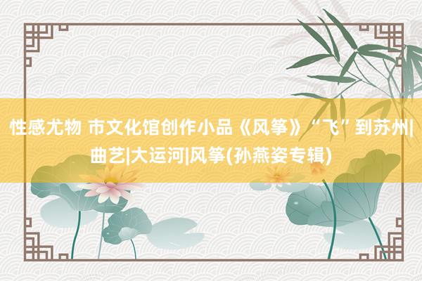 性感尤物 市文化馆创作小品《风筝》“飞”到苏州|曲艺|大运河|风筝(孙燕姿专辑)